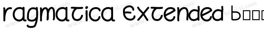 ragmatica Extended B字体转换